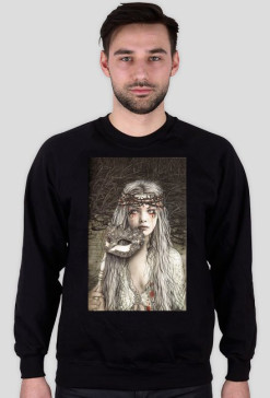 Sweter - wiedźma z maską