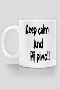 Kubek pij piwo!!