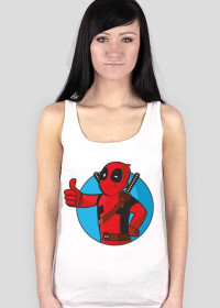 GeekWear - deadpool fallout - koszulka damska bez rękawów