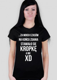 XD - czarny t-shirt damski