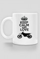 Kubek Keep calm and love motocross