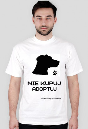NIE KUPUJ ADOPTUJ KOSZULKA MĘSKA