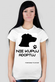 NIE KUPUJ ADOPTUJ KOSZULKA DAMSKA