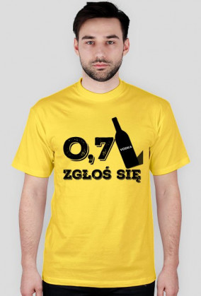 Śmieszna koszulka "0.7 zgłoś się"
