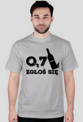 Śmieszna koszulka "0.7 zgłoś się"