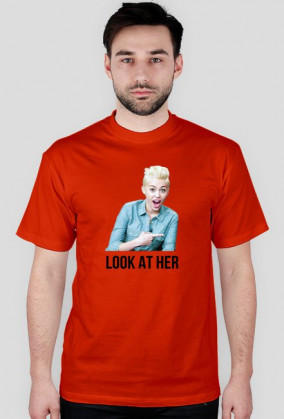 Koszulka "LOOK AT HER" z Miley Cyrus