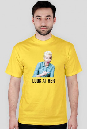 Koszulka "LOOK AT HER" z Miley Cyrus