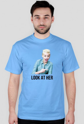 Koszulka "LOOK AT HER" z Miley Cyrus