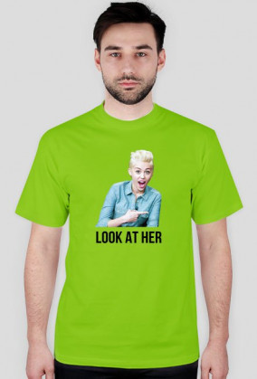 Koszulka "LOOK AT HER" z Miley Cyrus