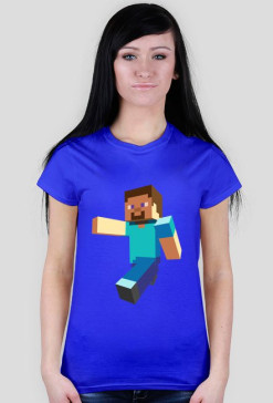 Minecraft niebieska - Damska