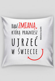 Poduszka z cytatem motywacyjnym