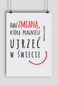 Plakat z cytatem motywacyjnym