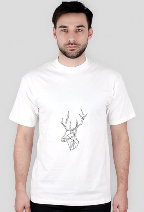 Koszulka geometry jeleń męska