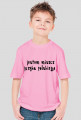 T-shirt z napisem