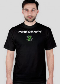 Koszulka dla mężczyzny minecraft -czarna