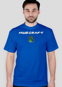 Koszulak dla mężczyzny minecraft-niebieska