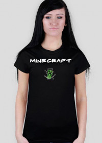 Koszulka damska Minecraft -czarna