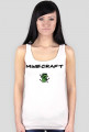 Koszulka damska bokserka Minecraft -białą