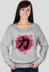 Bluza Damska. Symbol Kanji-Siła.