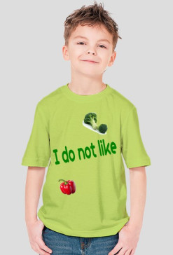 t-shirt z warzywami