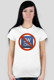 Koszulka damska "Nie dla jw.org"