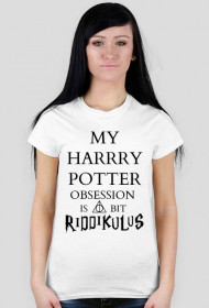 Koszulka HP: My Harry Potter Obsession Is ALways Bit Riddikulus