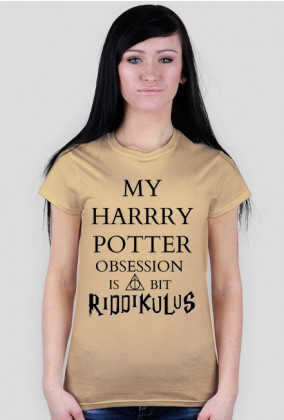 Koszulka HP: My Harry Potter Obsession Is ALways Bit Riddikulus