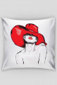 Czerwony kapelusz poduszka - Isabellarte