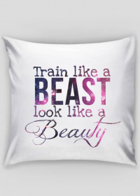 poszewka na poduszkę "beast beauty"