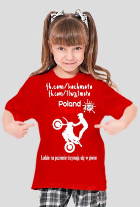 Dziecięca koszulka dla dziewczynki Crazy Riders Poland Team