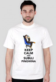 Pingwin Keep Calm - Biala [M]