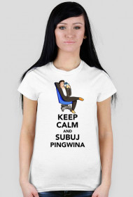 Pingwin Keep Calm - Biala [F]