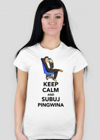 Pingwin Keep Calm - Biala [F]