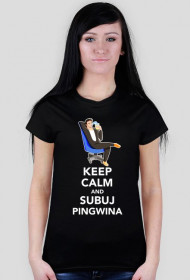 Pingwin Keep Calm - Czarna [F]