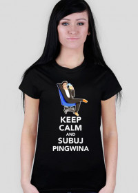 Pingwin Keep Calm - Czarna [F]