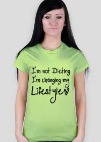 koszulka "im not dieting"