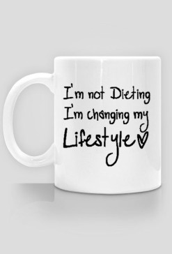 kubek "im not dieting"