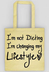 torba bawełniana "im not dieting"