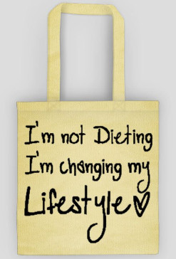 torba bawełniana "im not dieting"