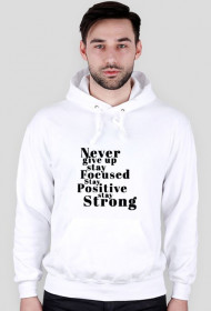 bluza z kapturem "never give up"