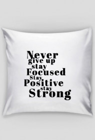 poszewka na poduszkę "never give up"