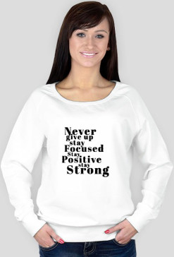 bluza "never give up"