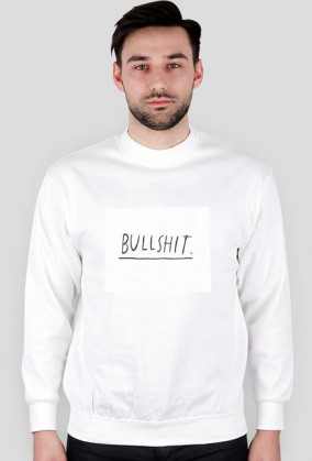 BULLSHIT - Bluza Biała Męska