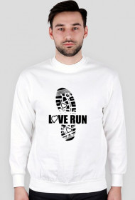 bluza biała męska "love run"