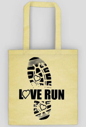 torba bawełniana "love run"