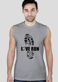 koszulka bez rękawów męska "love run"