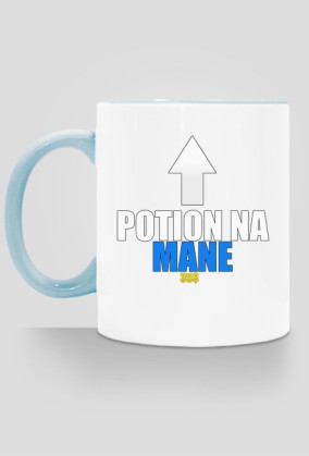 Kubek "Potion na MANE" (błękitny)