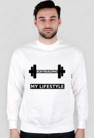 bluza biała męska - BODYBUILDING