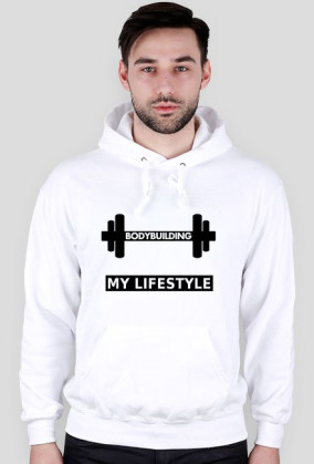 bluza męska z kapturem - BODYBUILDING