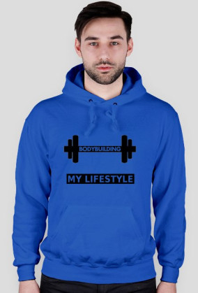bluza męska z kapturem - BODYBUILDING